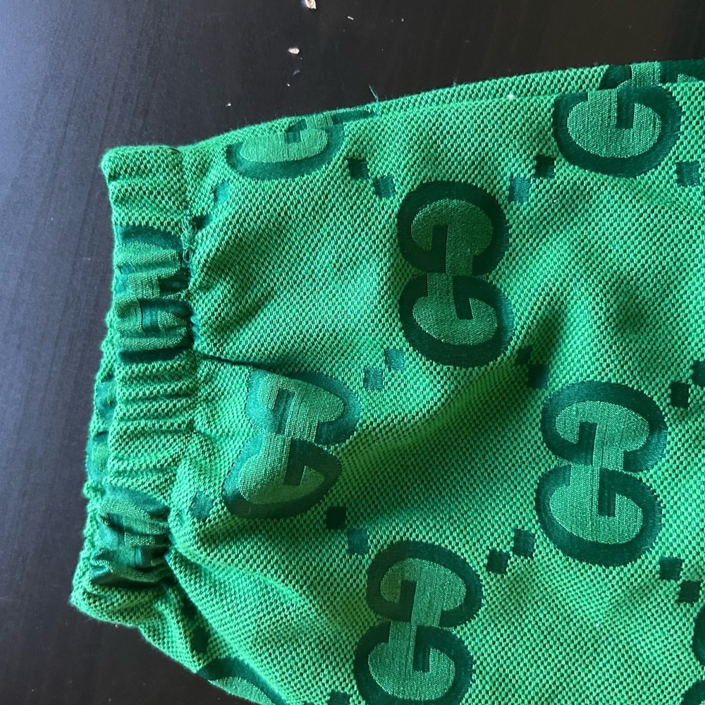 Green Patterned Sweatpants - Picture 6 of 7